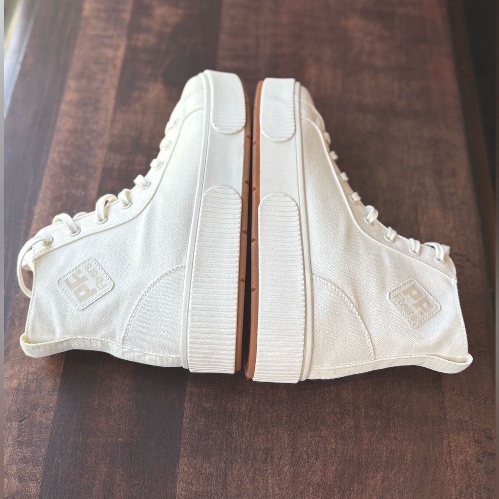 PF Flyers - Allston Hi Top Platform Canvas Sneakers - Picture 12 of 13